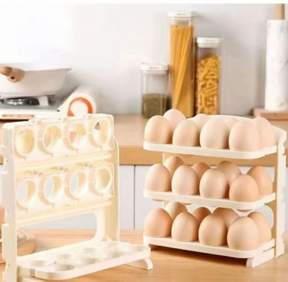 Organizador Plegable de Plástico para Huevos